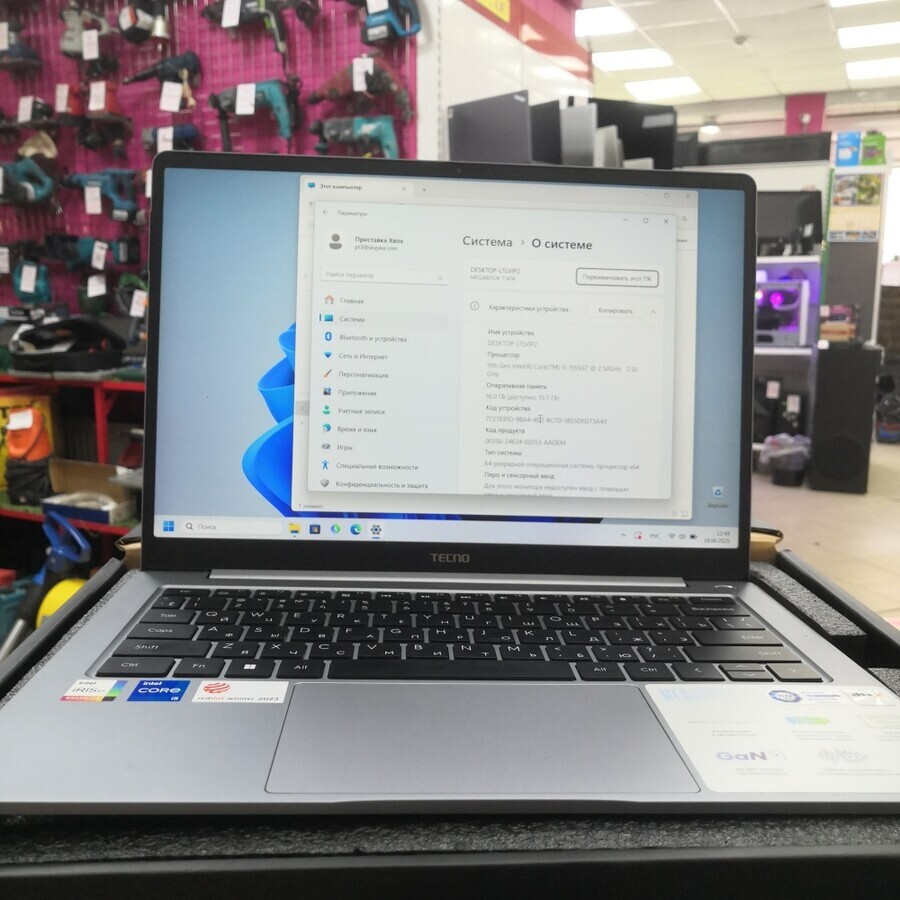 Ноутбук tcno t14ta i5-11/16/512ssd/1