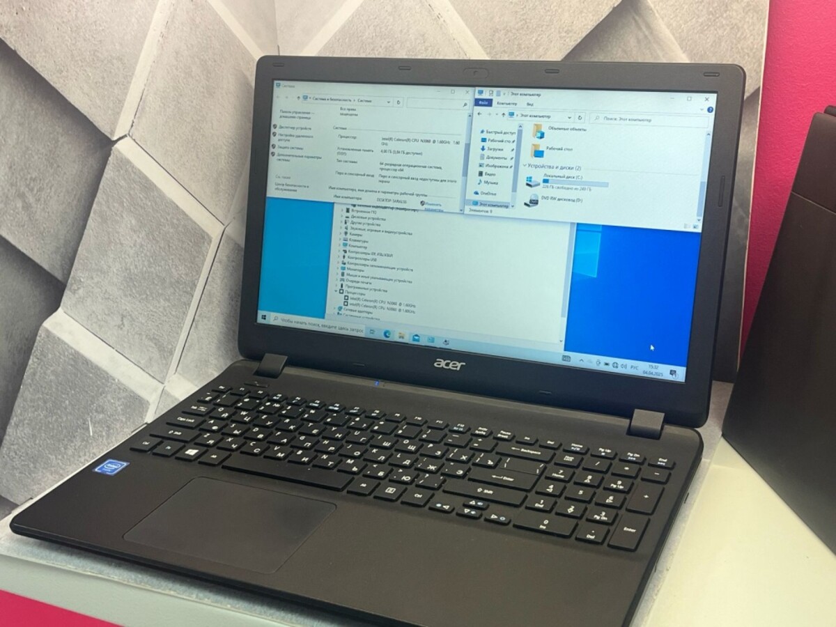 Ноутбук Acer Celeron N3060 1.60*2/4/500